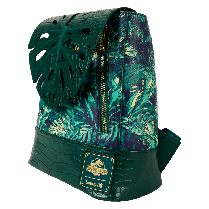 Loungefly Jurassic World Jungle Velociraptor Glow Drawstring Mini Backpack