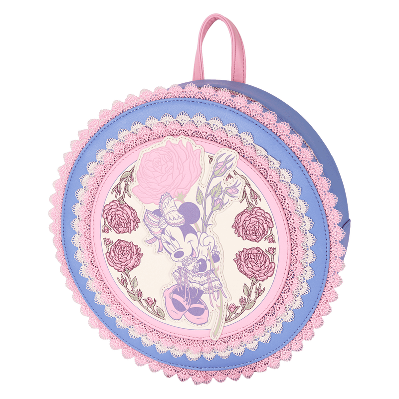 Loungefly Minnie Mouse Floral and Lace Mini Backpack