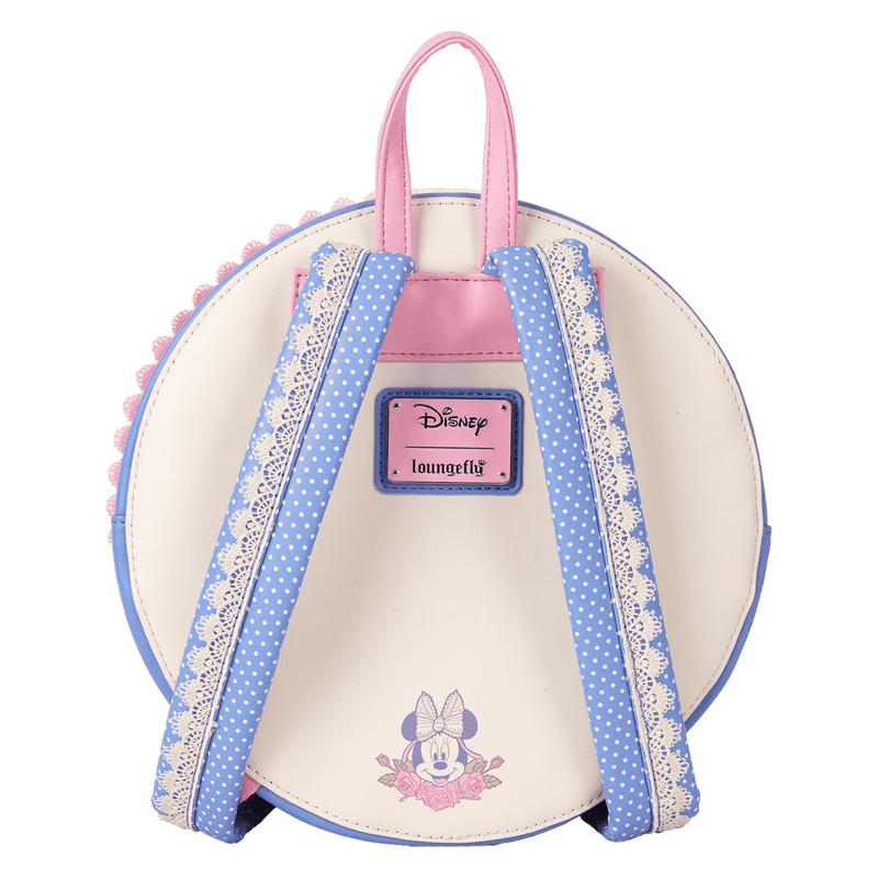 Loungefly Minnie Mouse Floral and Lace Mini Backpack