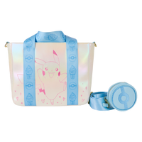 Thumbnail for Loungefly Pokémon Iridescent Pikachu Tote Crossbody Bag with Coin Bag