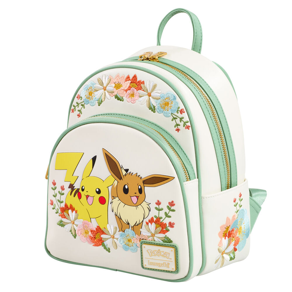 Loungefly Pokemon Pikachu & Eevee Floral Backpack