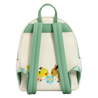 Thumbnail for Loungefly Pokemon Pikachu & Eevee Floral Backpack