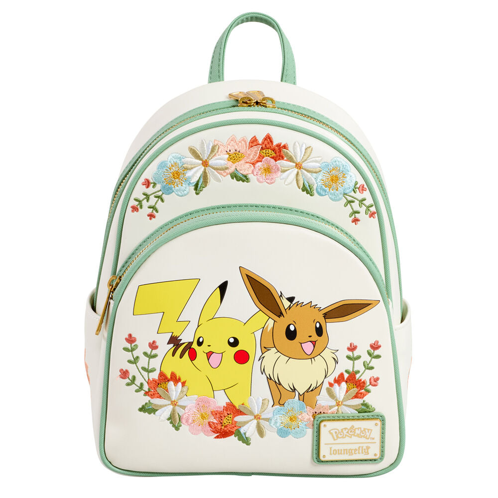 Loungefly Pokemon Pikachu & Eevee Floral Backpack