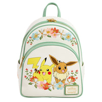 Thumbnail for Loungefly Pokemon Pikachu & Eevee Floral Backpack