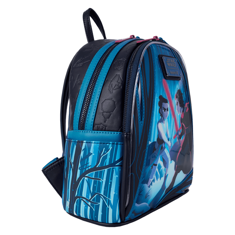 Loungefly Star Wars: The Force Awakens Rey & Kylo Ren Light Up Mini Backpack