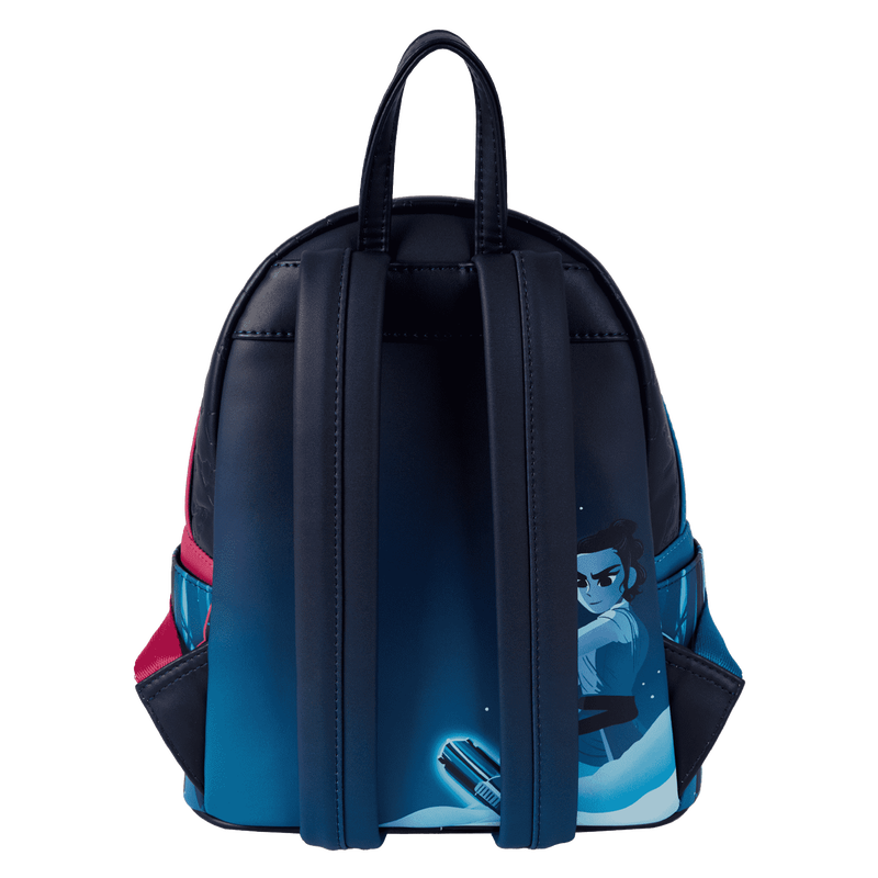 Loungefly Star Wars: The Force Awakens Rey & Kylo Ren Light Up Mini Backpack