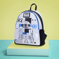 Thumbnail for Loungefly Star Wars: The Power of the Force R2-D2 Astromech Droid Light Up Mini Backpack