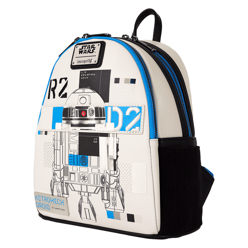 Loungefly Star Wars: The Power of the Force R2-D2 Astromech Droid Light Up Mini Backpack