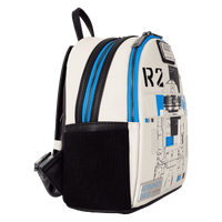 Thumbnail for Loungefly Star Wars: The Power of the Force R2-D2 Astromech Droid Light Up Mini Backpack