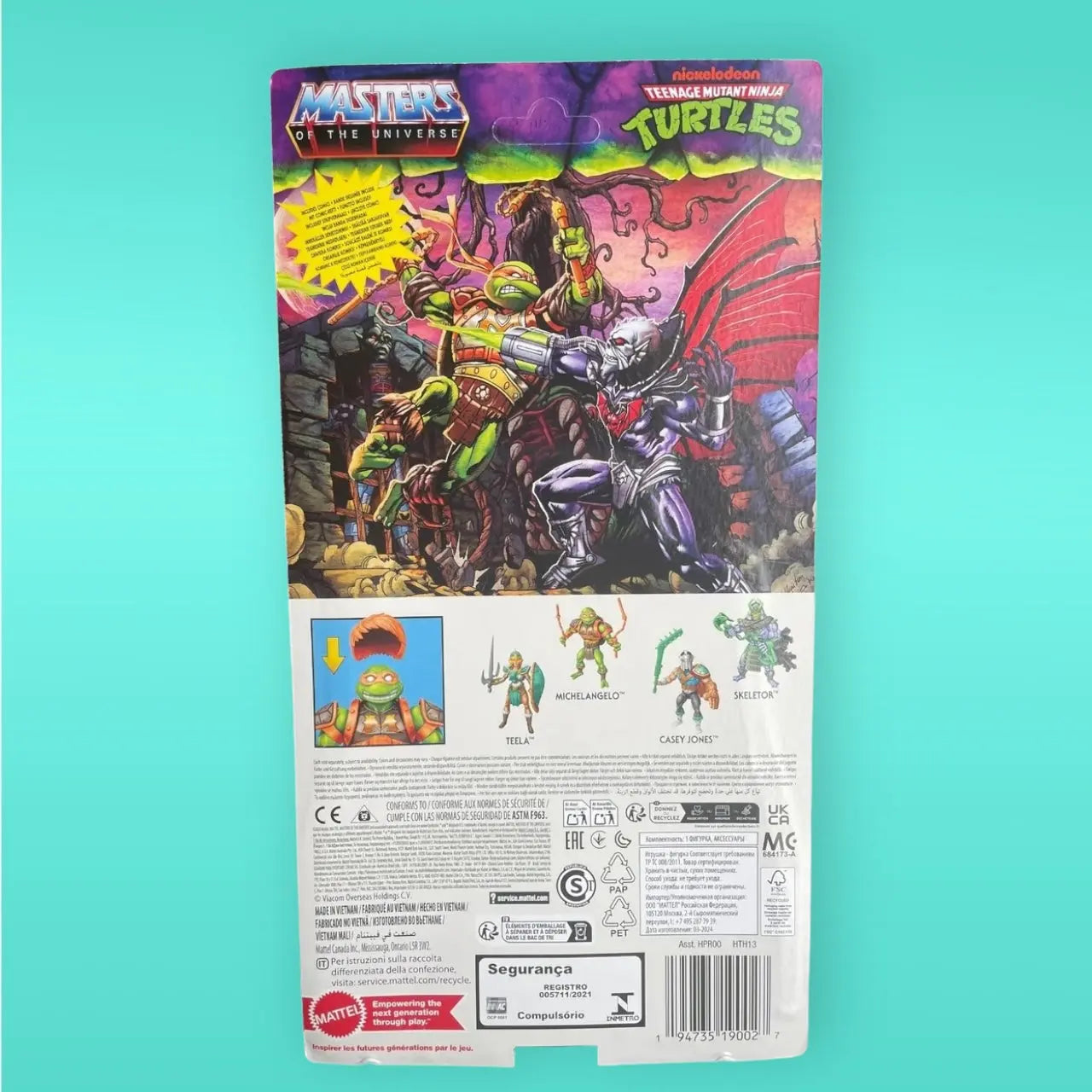 MOTU x TMNT: Turtles of Grayskull Action Figure Michelangelo 14 cm Masters of the Universe