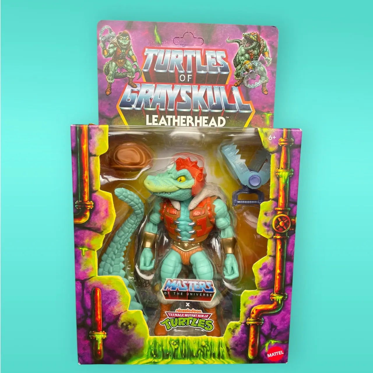 MOTU x TMNT: Turtles of Grayskull Deluxe Action Figure Leatherhead 14 cm Masters of the Universe