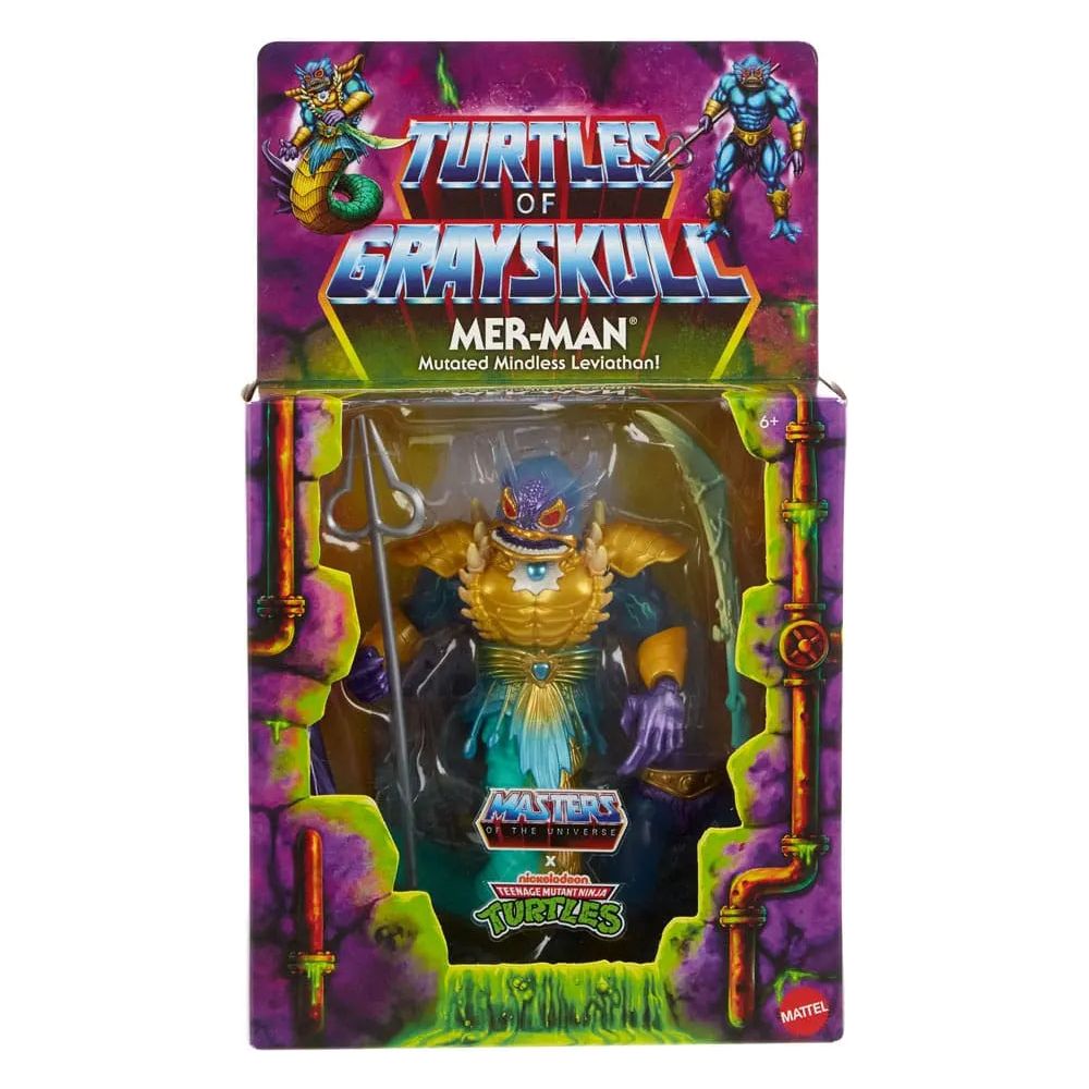 MOTU x TMNT: Turtles of Grayskull Deluxe Action Figure Mer-Man 14 cm Masters of the Universe