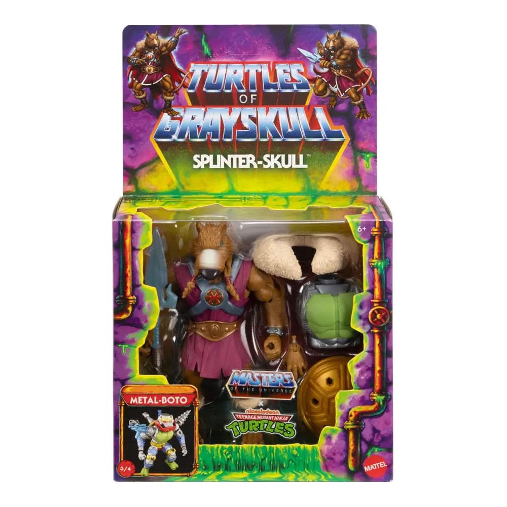 MOTU x TMNT: Turtles of Grayskull Deluxe Action Figure Splinter-Skull 14 cm Masters of the Universe