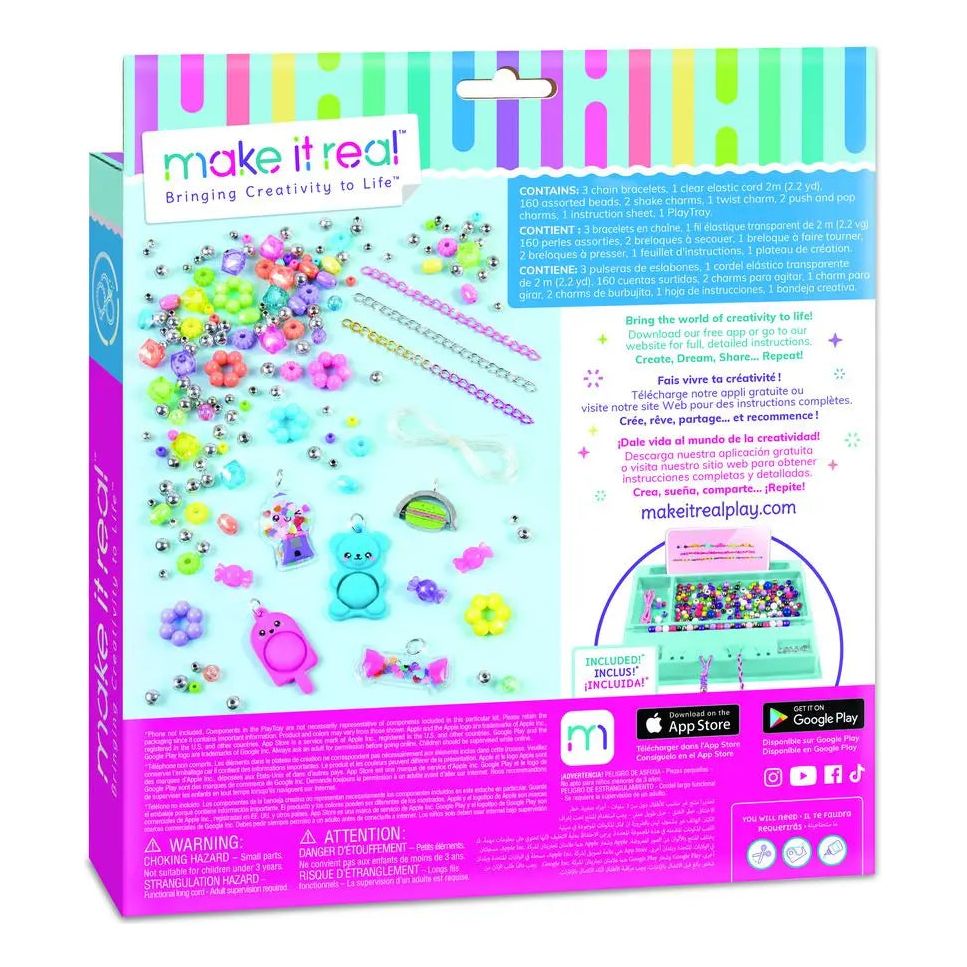 Make It Real Pop! Shake! Twist! DIY Bracelet Kit Make It Real