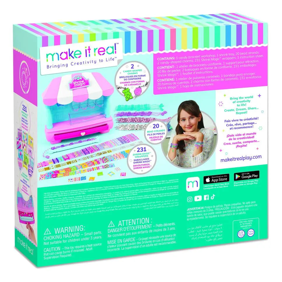 Make It Real Shrink Magic Candy Shop Bracelet Kit Make It Real