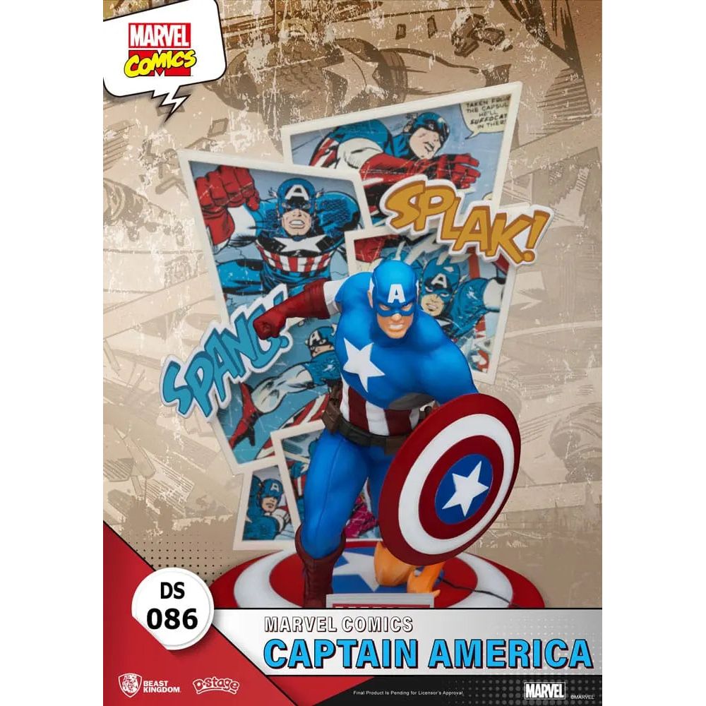 Marvel Comics D-Stage PVC Diorama Captain America 16 cm Beast Kingdom