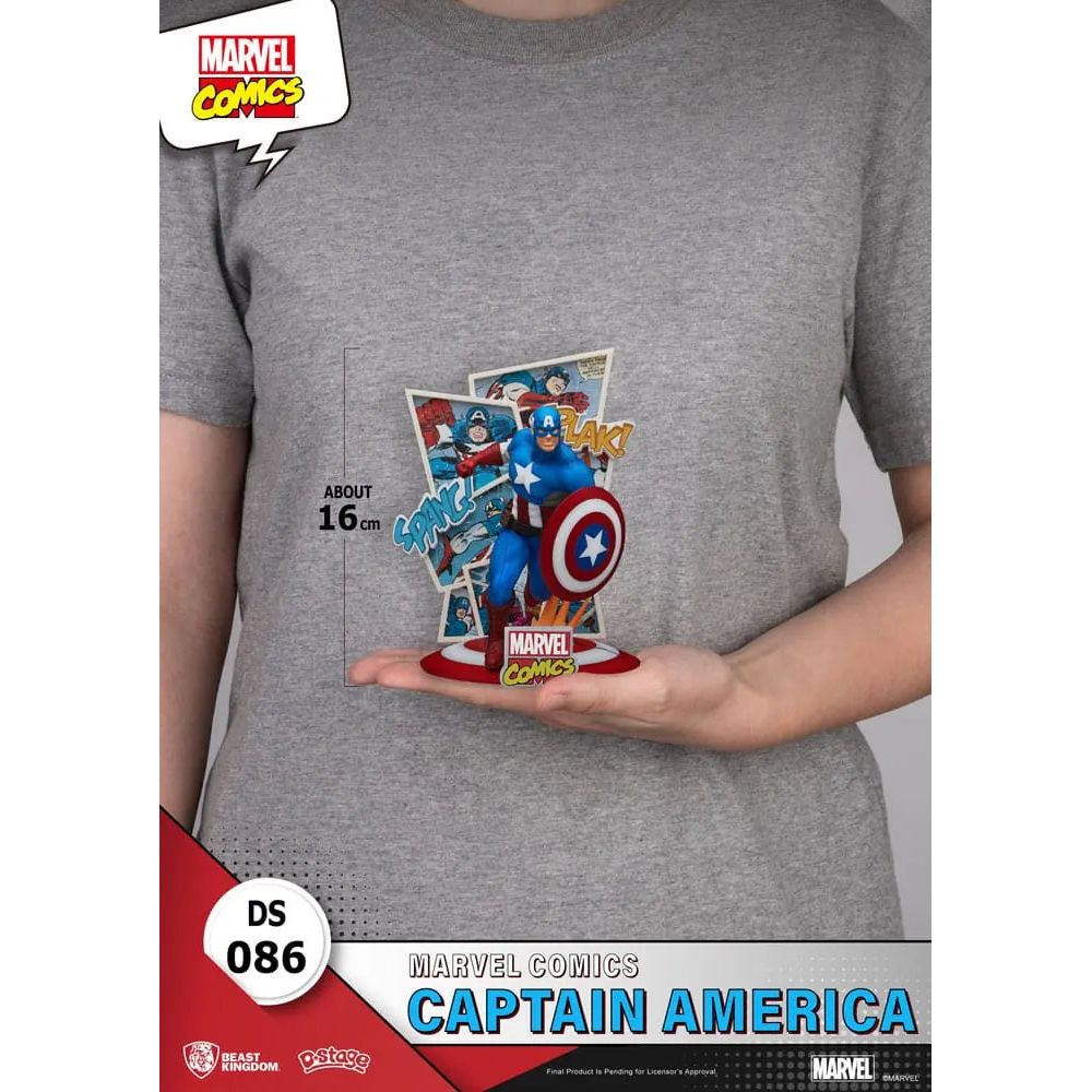 Marvel Comics D-Stage PVC Diorama Captain America 16 cm Beast Kingdom