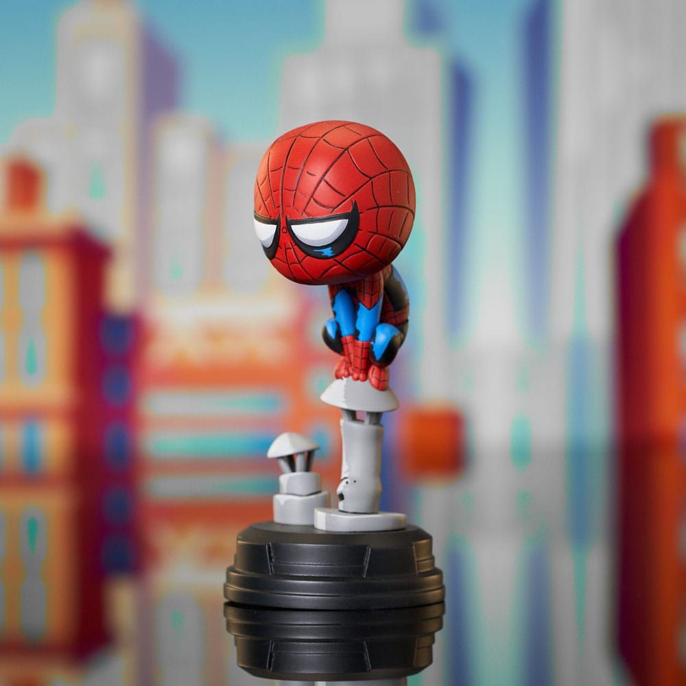 Marvel Animated Statue Spider-Man on Chimney 15 cm Diamond Select Toys