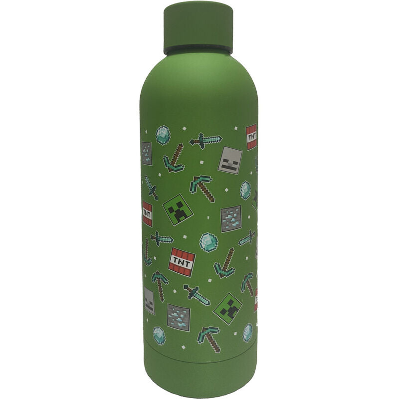 Minecraft Stainless Steel Bottle 500ml Green