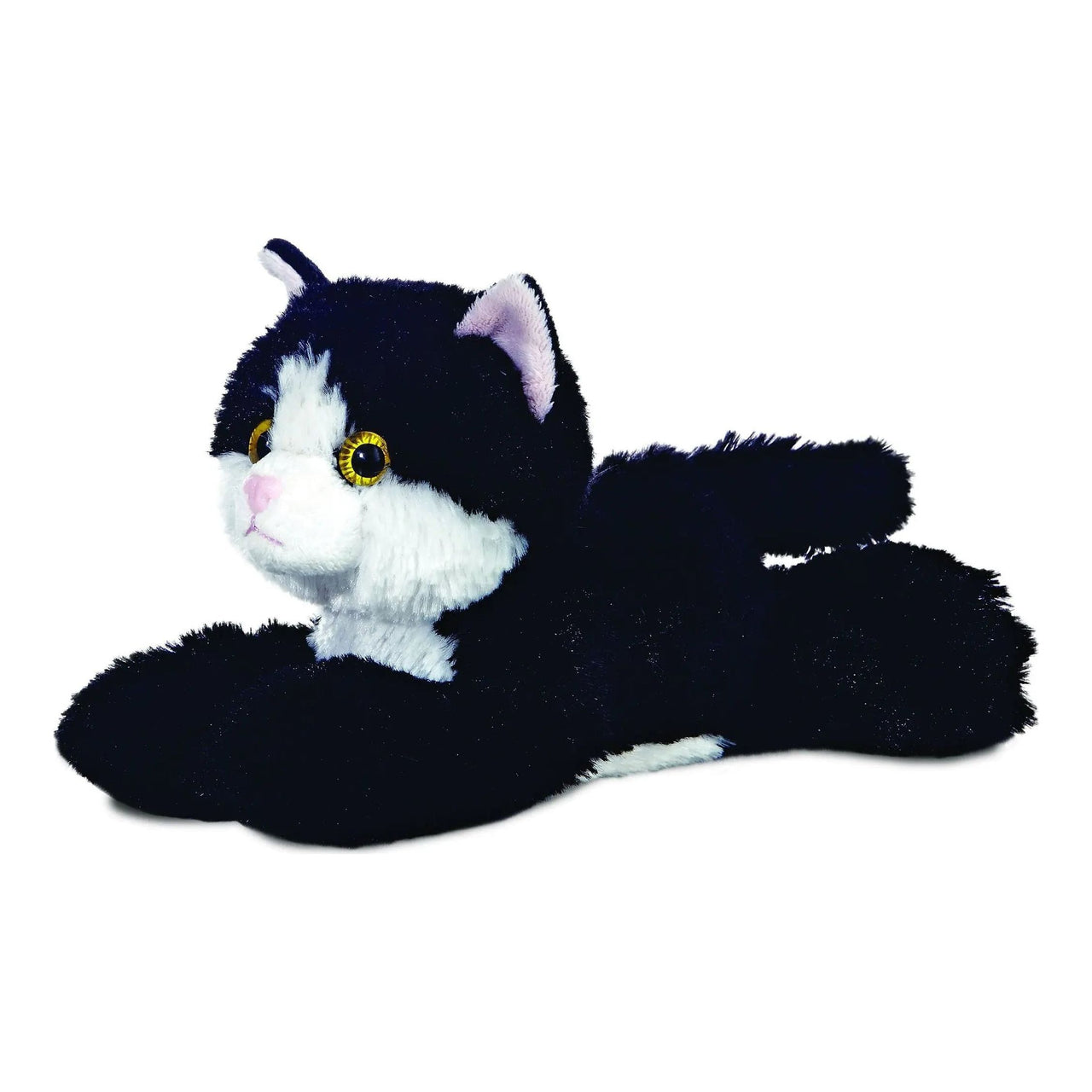 Mini Flopsies Black and White Cat 8" Plush Aurora
