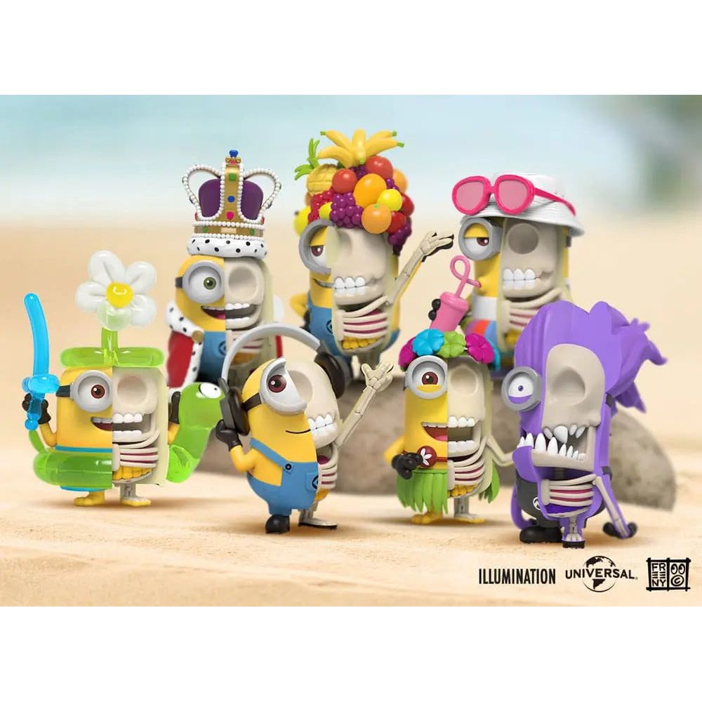 Minions Blind Box Hidden Dissectibles Series 01 (Vacay ed.) Display 6 Pack Mighty Jaxx