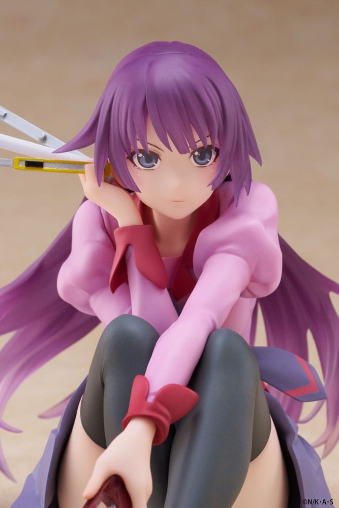 Monogatari PVC Statue Desktop Cute Figure Hitagi Senjougahara 13 cm