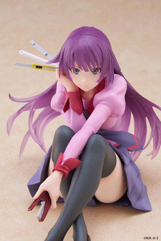 Monogatari PVC Statue Desktop Cute Figure Hitagi Senjougahara 13 cm