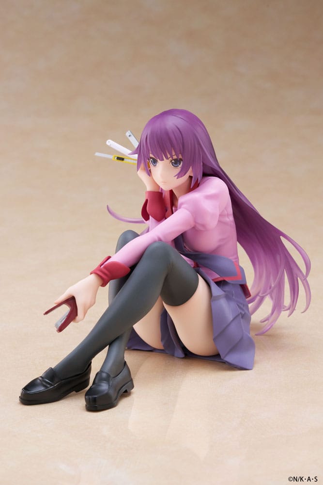 Monogatari PVC Statue Desktop Cute Figure Hitagi Senjougahara 13 cm