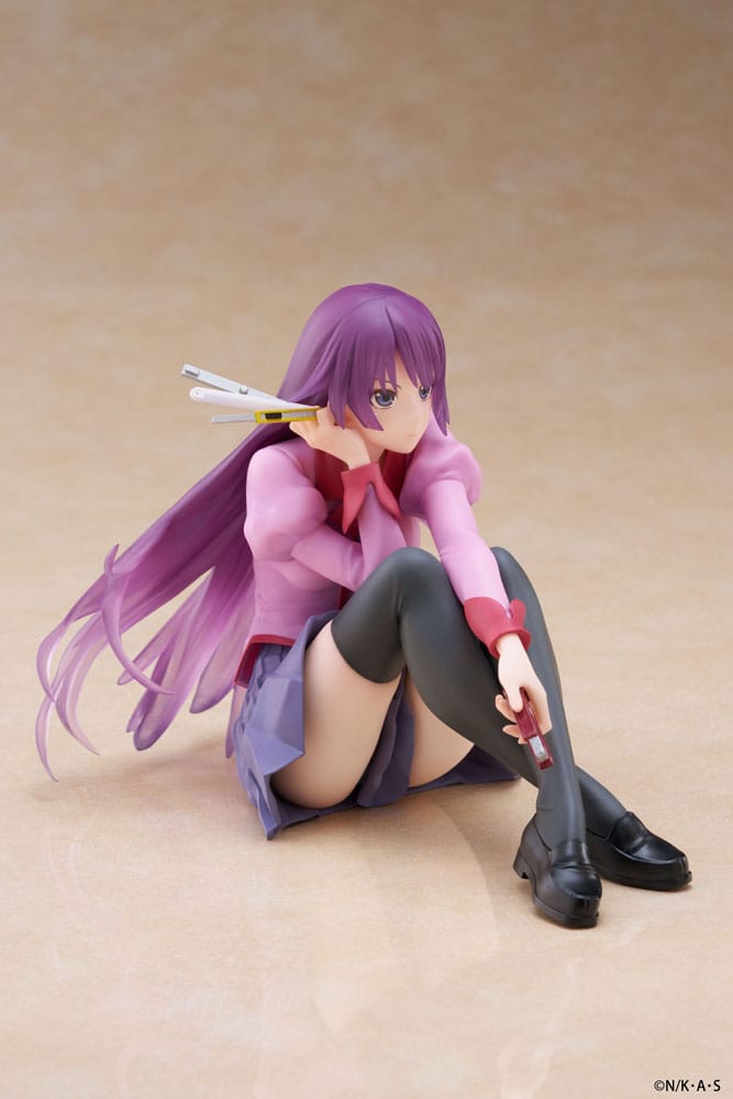 Monogatari PVC Statue Desktop Cute Figure Hitagi Senjougahara 13 cm