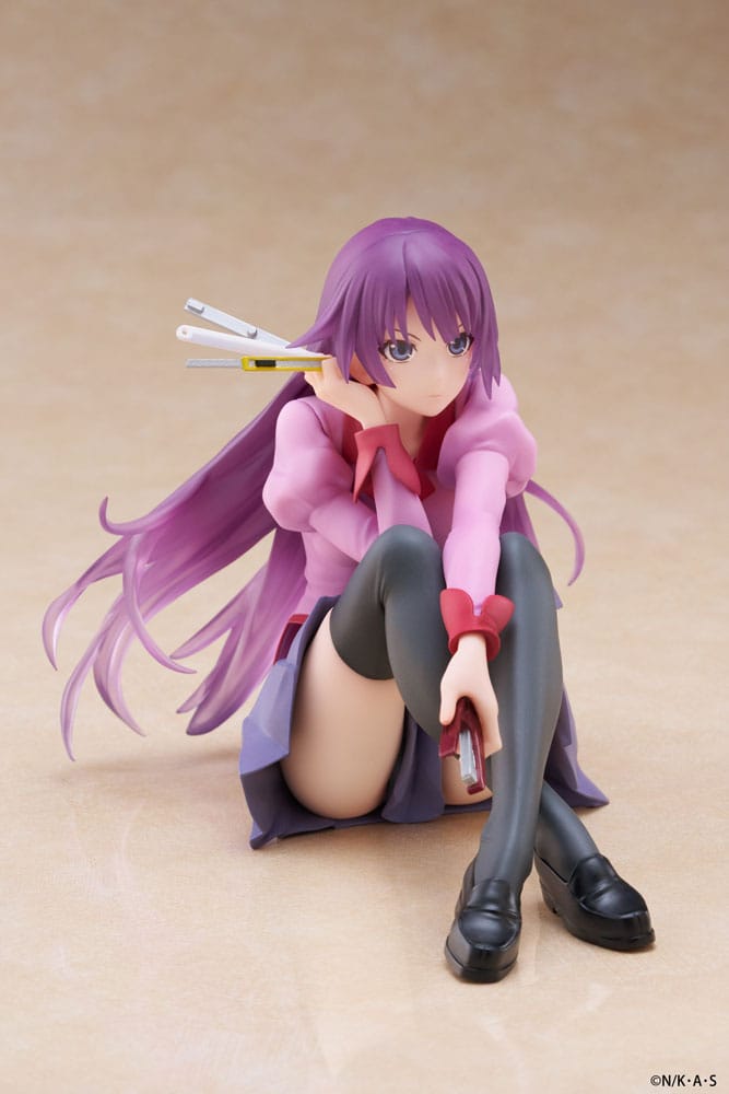 Monogatari PVC Statue Desktop Cute Figure Hitagi Senjougahara 13 cm