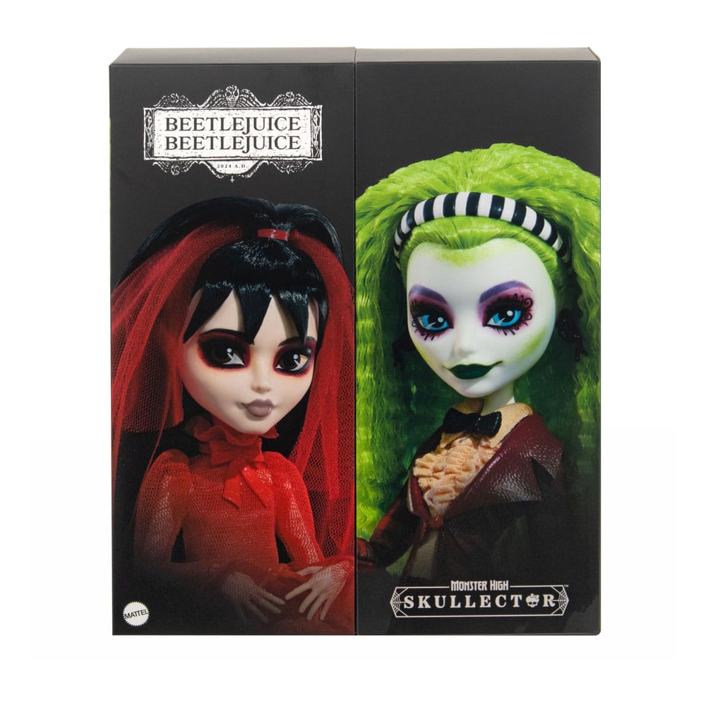 Monster High Beetlejuice Skullector Doll 2-Pack Betelgeuse & Lydia - Unicorn & Punkboi