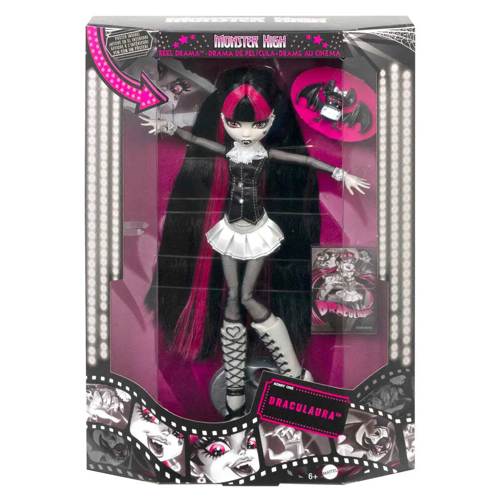 Monster High Reel Drama Draculaura Doll - Unicorn & Punkboi