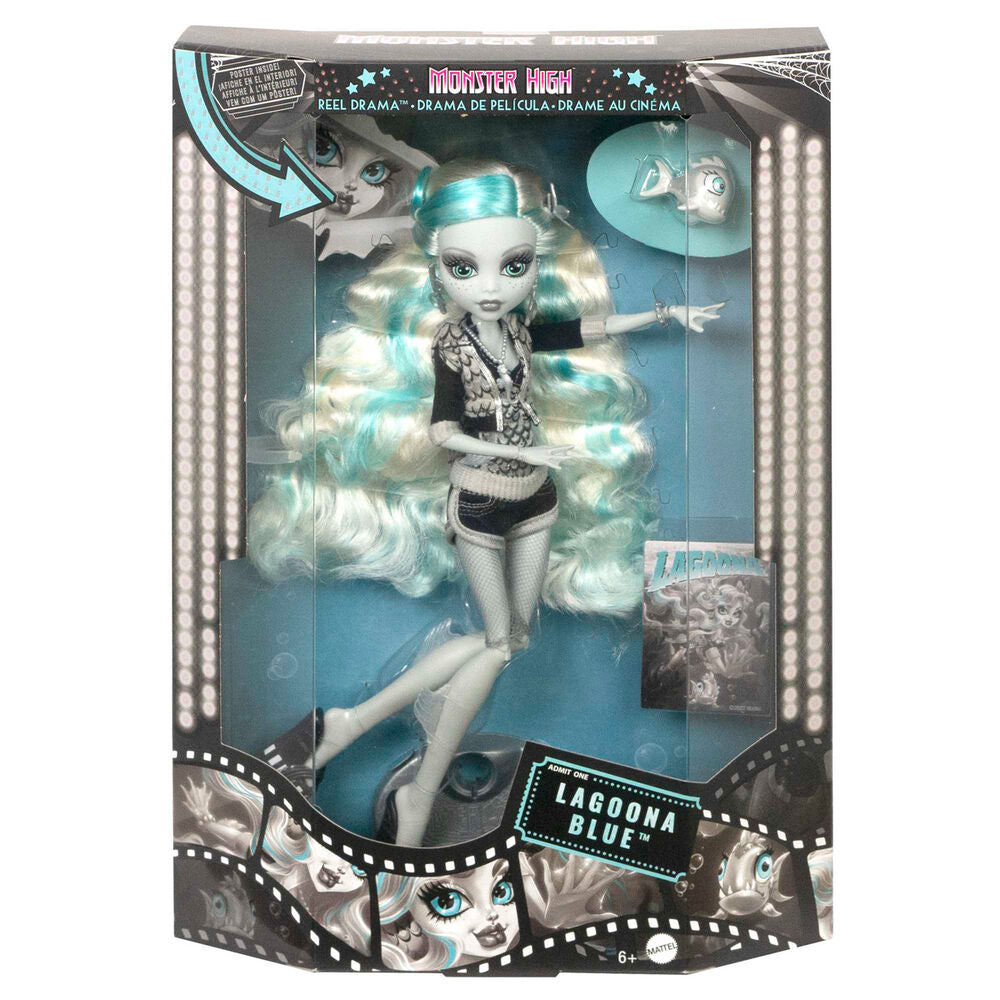 Monster High Reel Drama Lagoona Blue Doll - Unicorn & Punkboi