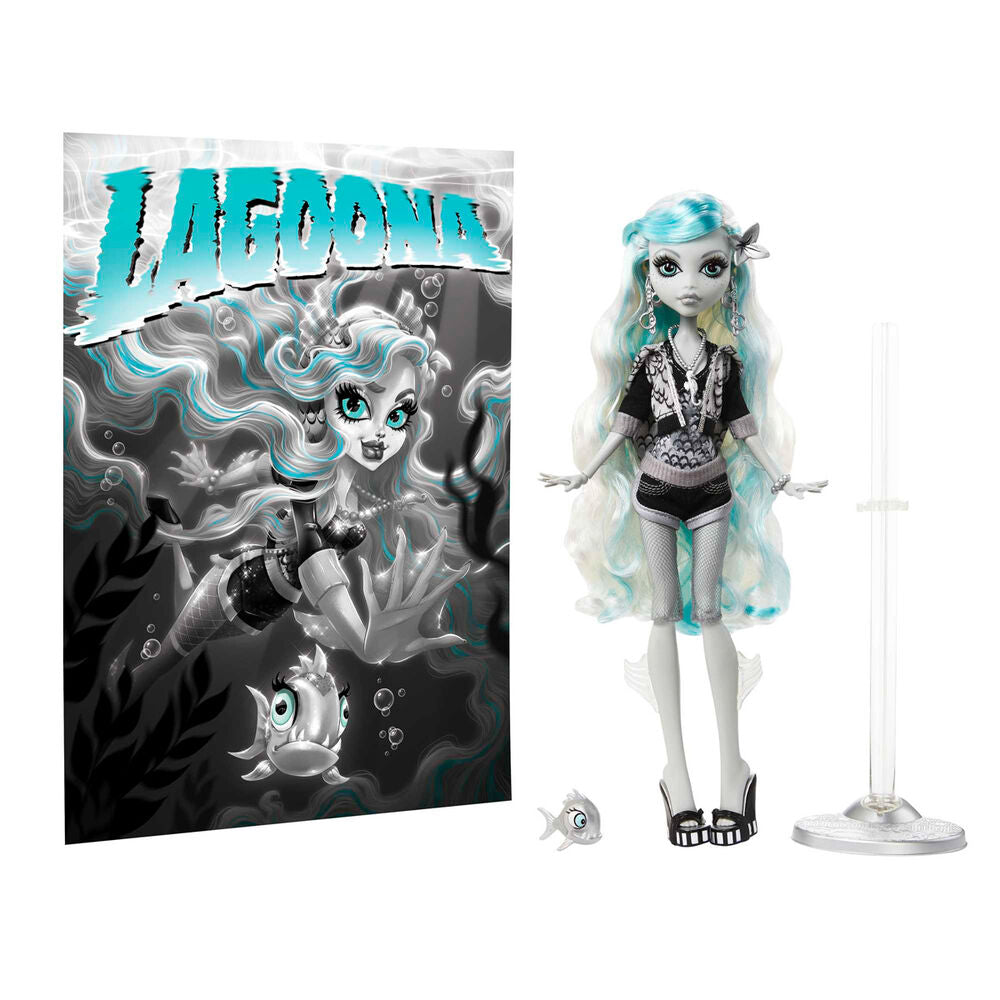 Monster High Reel Drama Lagoona Blue Doll - Unicorn & Punkboi