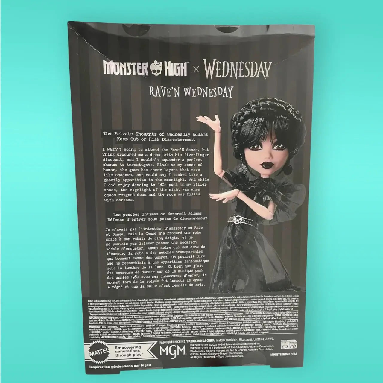 Monster High x Wednesday: Rave'N Wednesday Doll Monster High