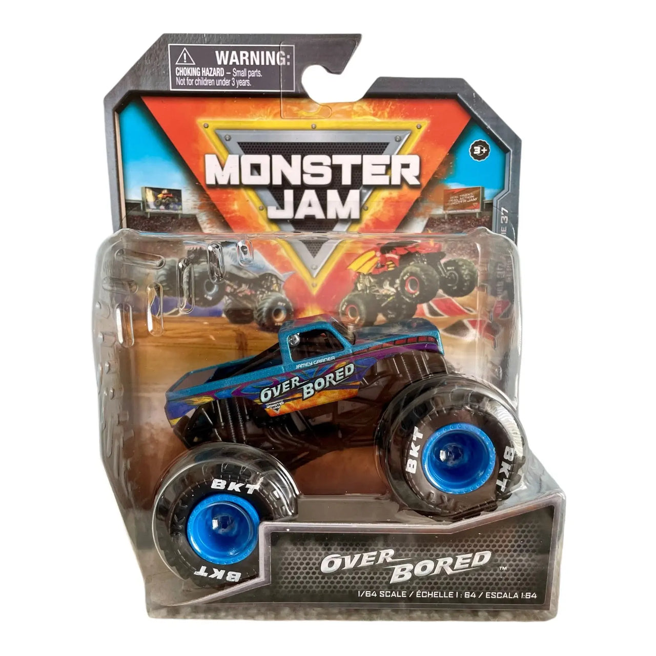 Monster Jam Die-Cast Vehicle 1:64 Scale - Series 37 - Over Bored Monster Jam