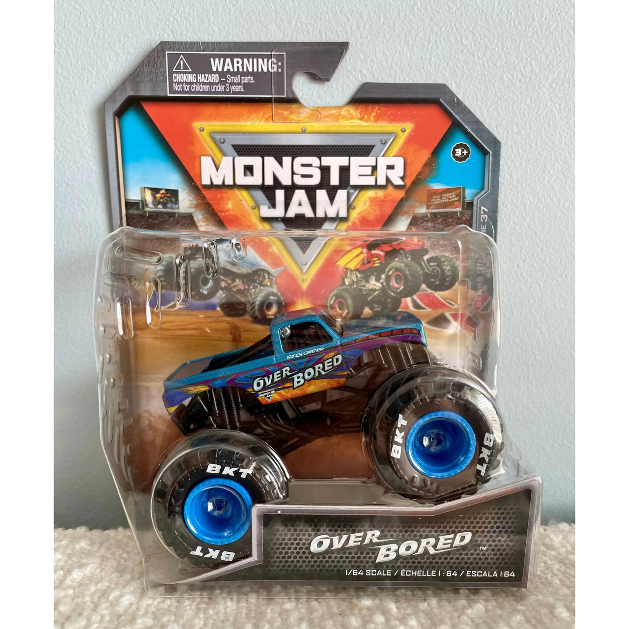 Monster Jam Die-Cast Vehicle 1:64 Scale - Series 37 - Over Bored Monster Jam