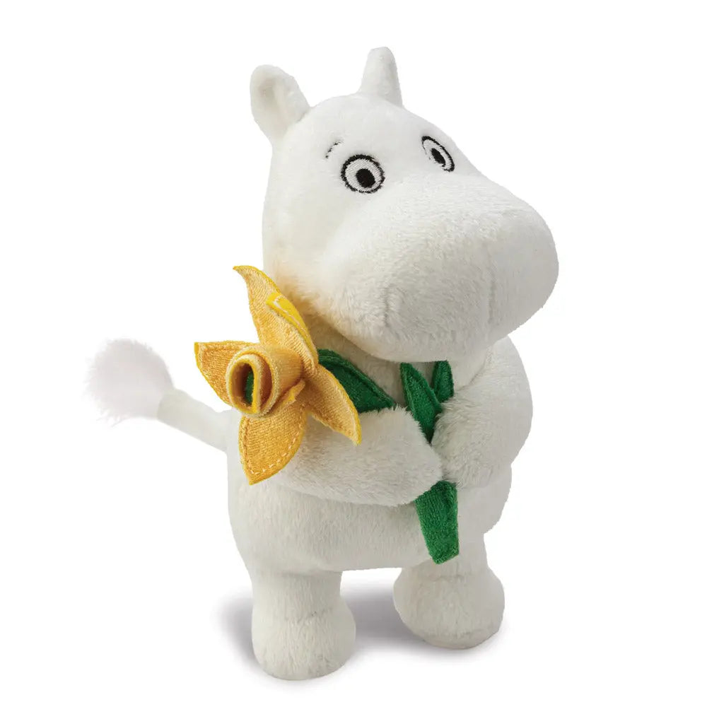 Moomin Standing with Daffodil Soft Toy Aurora
