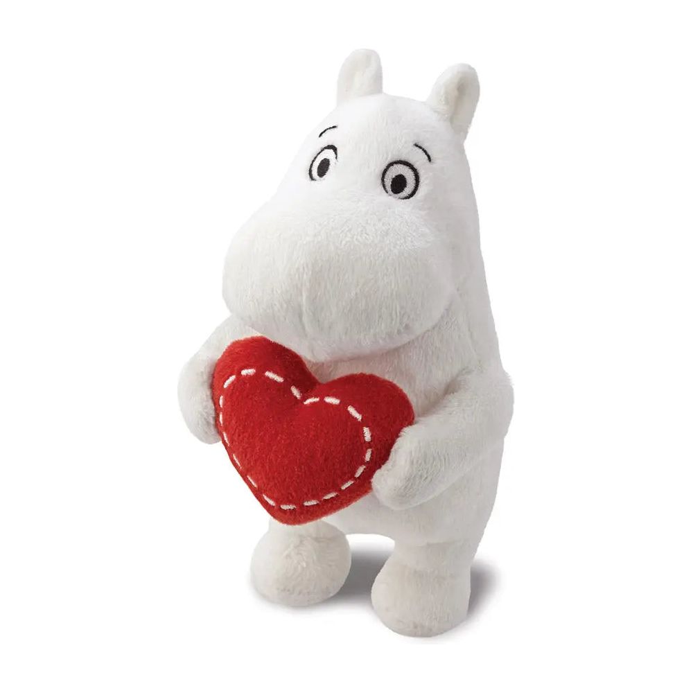 Moomin Standing with Heart Soft Toy Aurora