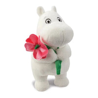 Thumbnail for Moomin Standing with Pink Flower Soft Toy Aurora