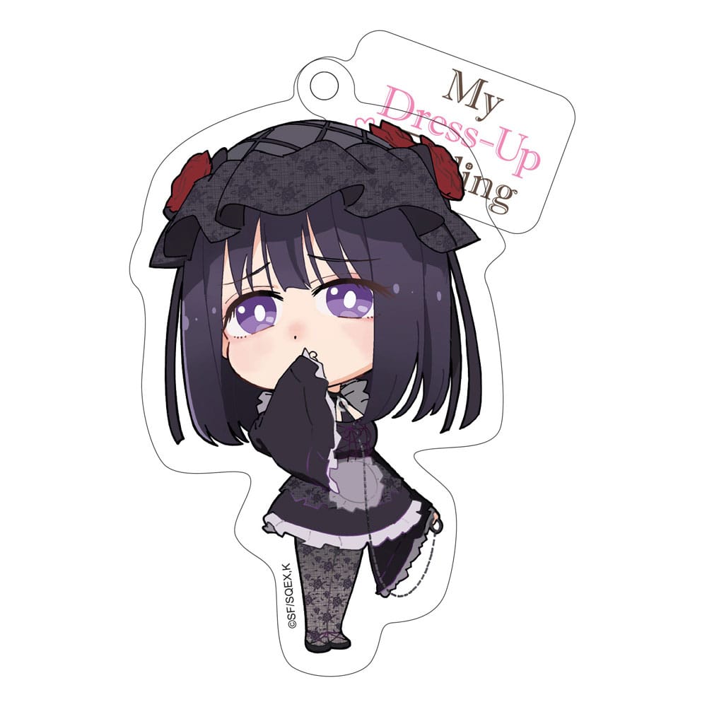My Dress-Up Darling Acrylic Keychain Marin Shizuku Cosplay Chibi Style 8 cm Sakami Merchandise