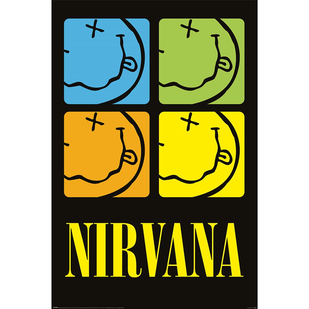 Nirvana (Smiley Squares) Maxi Poster