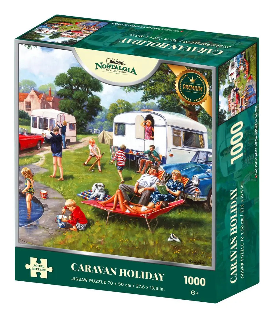 Nostalgia Collection Caravan Holiday 1000pc Jigsaw Puzzle Kidicraft