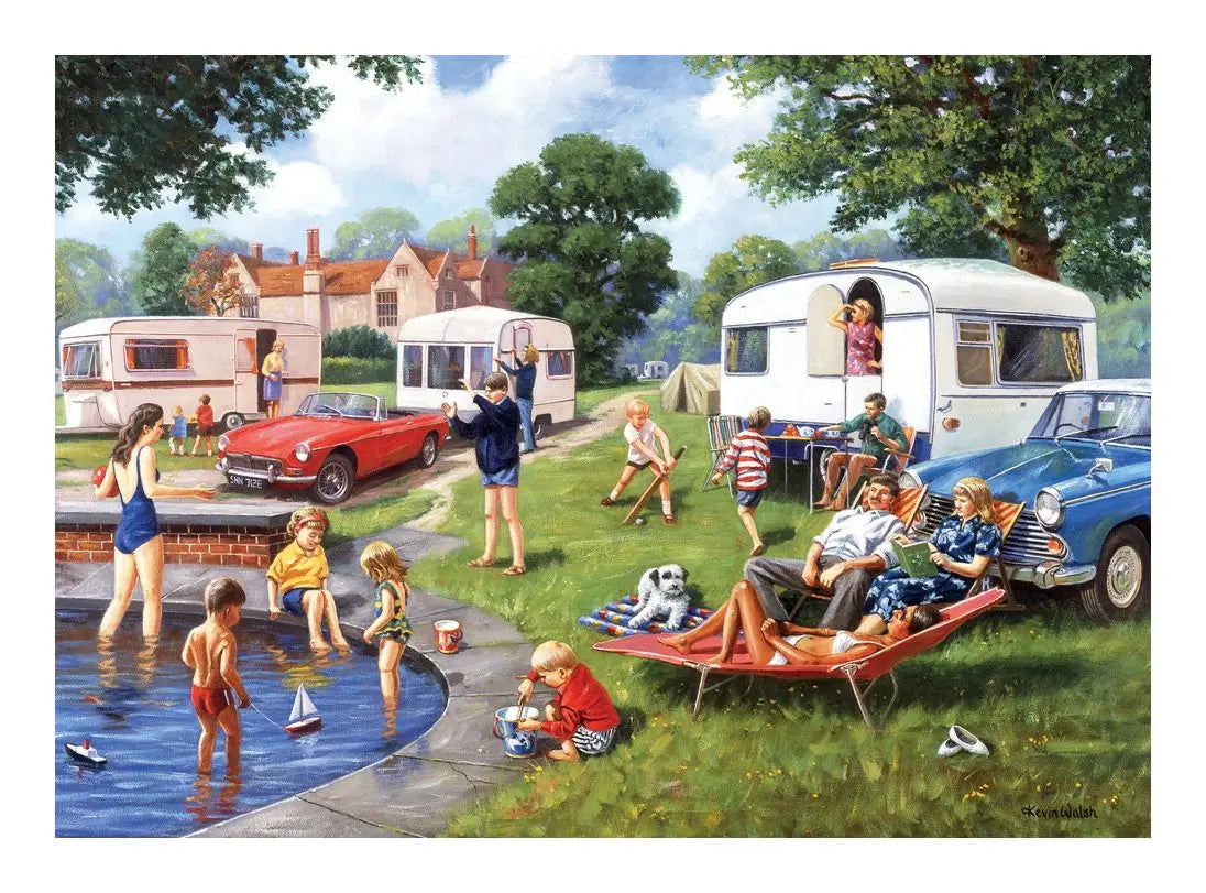 Nostalgia Collection Caravan Holiday 1000pc Jigsaw Puzzle Kidicraft