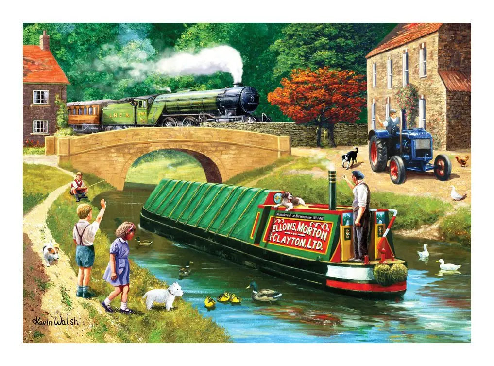 Nostalgia Collection Rail & Canal 1000 Piece Jigsaw Puzzle Kidicraft