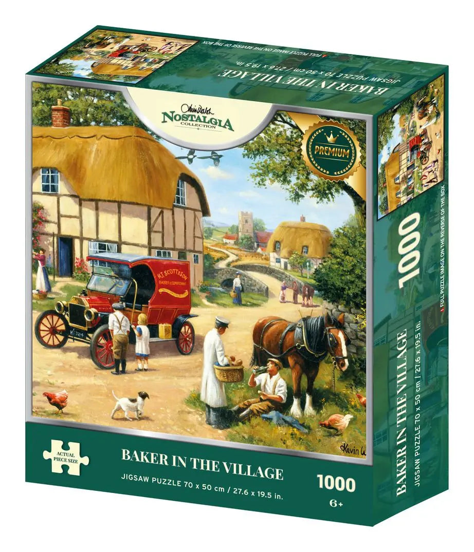 Nostalgia Collection: Baker in the Village 1000 Piece Jigsaw Puzzle Kidicraft