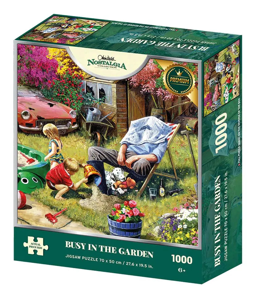 Nostalgia Collection: Busy in the Garden 1000 Piece Jigsaw Puzzle Kidicraft