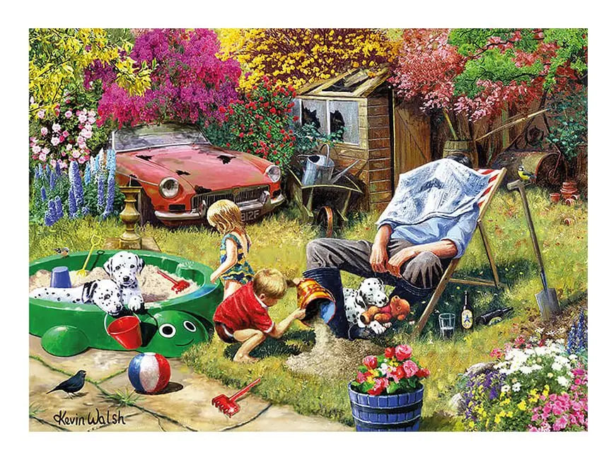 Nostalgia Collection: Busy in the Garden 1000 Piece Jigsaw Puzzle Kidicraft