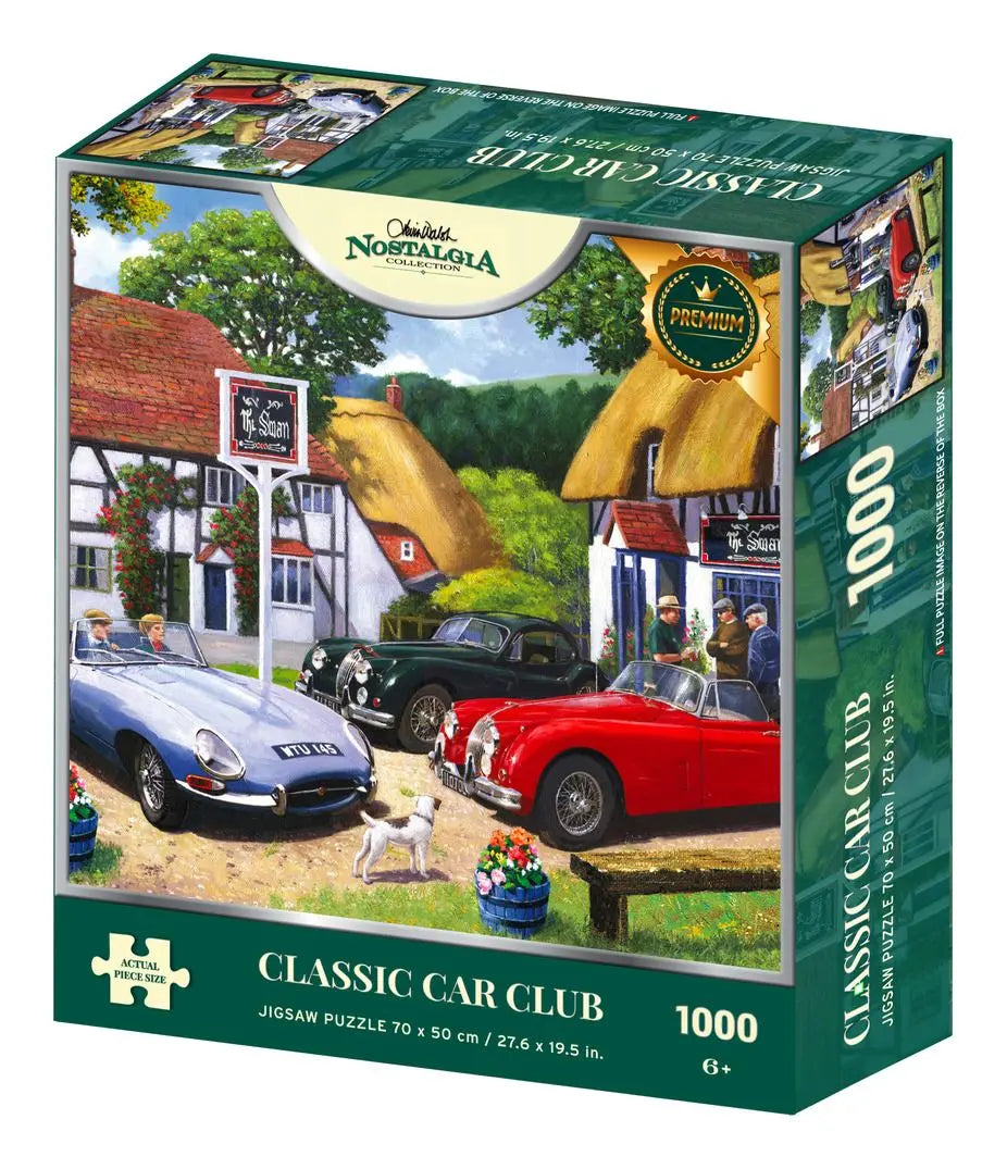 Nostalgia Collection: Classic Car Club 1000 Piece Jigsaw Puzzle Kidicraft