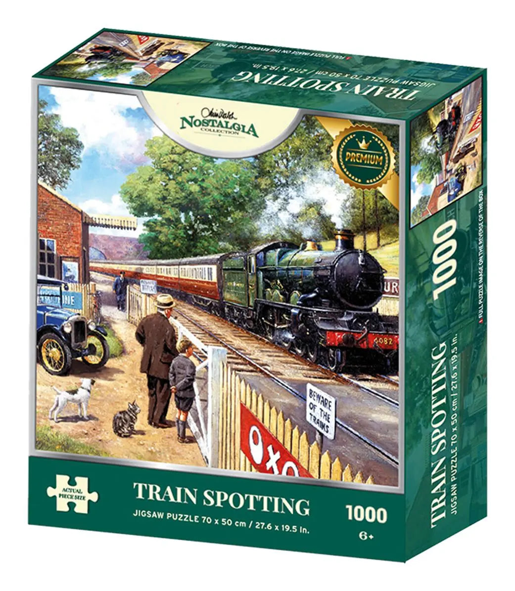 Nostalgia Collection: Train Spotting 1000 Piece Jigsaw Puzzle Kidicraft